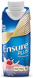 Ensure Plus Milkshake Style Nutritional Supplement Drink, Strawberry (237ml)