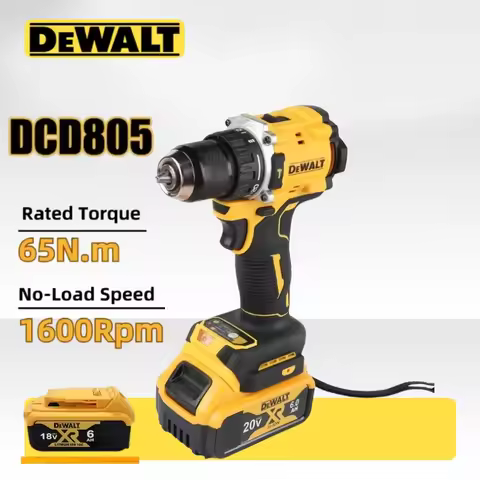 DEWALT DCD805 Brushless Compact Hammer Drill Cordless Lithium Rechargeable Multi-Function Power Dril