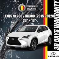 Lexus NX200t / NX300h Wiper (2015 Onwards) MADE IN BELGIUM 26" + 16" Front Wiper Blades SHENZO