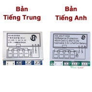 Mạch Bảo Vệ BMS Cho Pin Sắt LiFePO4 3.2V 4S 100A (HX-4S-F100A) - Hệ 4 Cell Nối Tiếp
