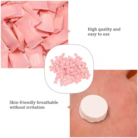 A67K-100 Pcs Compressed Towels Portable Disposable Compressed Cotton Coin Tissue Towel For Travel, C
