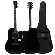 Saga SF600 Series Cutaway Acoustic Guitar (With Bag) กีต้าร์โปร่ง - โปร่งไฟฟ้า พร้อมกระเป๋า