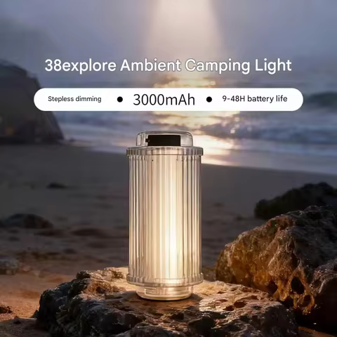 3000mAh 38-KT 38 Light 38 Explore USB Rechargeable Camping Lanterns Outdoor Tent lamp Powerful Mini 