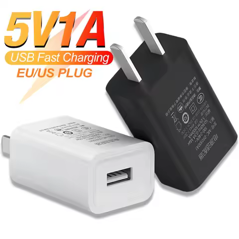 5V 1A USB Charger Travel Wall Charging Head Phone Adapter Portable US Plug for IPhone 15 Samsung Xia