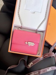 Hermes mini Verrou pink Bag new Kelly 手槍roulis bolide Lindy 包唇膏粉新