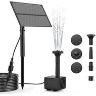 Solar Fountain Pump Kit for Outdoor, Solar Water Fountain with Stake, Solar Fountain Water Pump for Birds