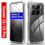 Mi 15/Mi15 Pro/Mi 15 Ultraตรงรุ่น(พร้อมส่งในไทย)เคสTPUใสกันกระแทกแบบคลุมกล้องXiaomi 15/Xiaomi 15 Ult