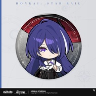 [Official Merch] Honkai: Star Rail Acheron Q series tinplate badge 黄泉Q版立绘马口铁徽章