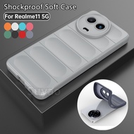 Shockproof Silicone Case hp Realme 11 5G Plain Soft Back Handphone Casing for Realme11 NFC 4G Real m