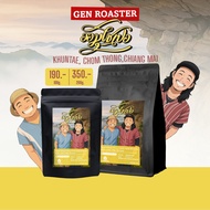 เมล็ดกาแฟคั่วอ่อน ขุนแตะ Omuchopur Process Honey & LTLH 200 g.