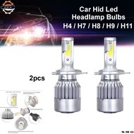 2pcs H4 6000k Super White Car Hid Led Headlamp Headlight Myvi Viva Kancil Wira Saga Persona Exora