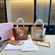 【With Box】Cowhide MCM New Himemel Lauretos Women'S Hundred Tote Bag With Inserts