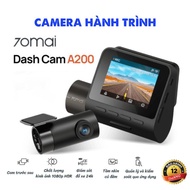 70mai A200 HDR dash cam records 2 channels 1080P front and rear imaging