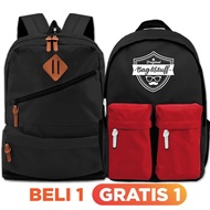 BUY 1 GET 1 FREE WATERPROOF SCHOOL BAG FOR ADULTS, MIDDLE SCHOOL, HIGH SCHOOL, VOCATIONAL SCHOOL, CO