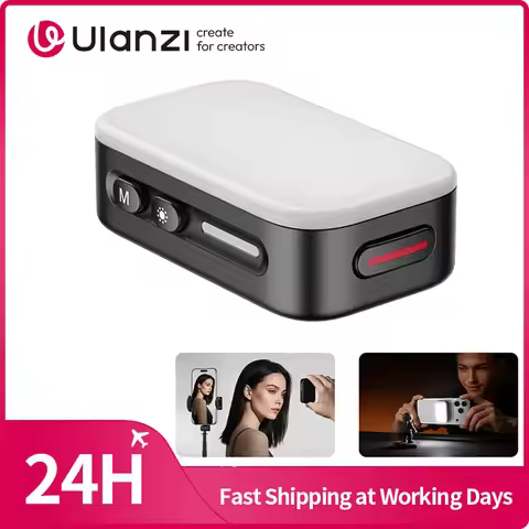 Ulanzi M02 Portable Mini Flash Magnetic Flash for iPhone 17 16 15 for Flash/Constant Modes Wireless 