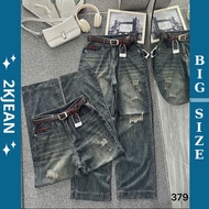 Women's ripped wide-leg jeans Bigsize 55kg-90kg, high quality QC products, wide-leg style with pocke