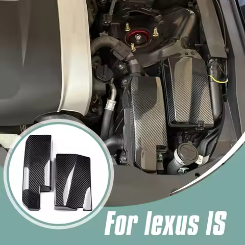 Carbon Fiber Car Front Engine Battery ECU Protection Cover Trim For Lexus IS350 500 F Sport AWD 2021