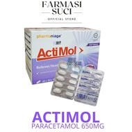 Pharmaniaga Actimol Paracetamol 650mg  - Relieves Headache & Fever [STRIP]