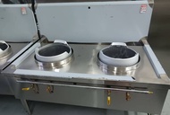 S/S 2 BURNER KWALI RANGE - HEAVY  DUTY TYPE