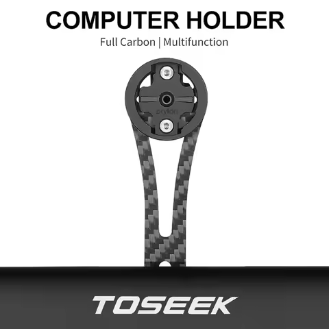 TOSEEK Carbon Computer Holder Bicycle Speedometer Holder Bike Stopwatch Holder Light Holder For Garm