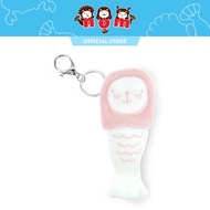 Nom Singapore Merlion Chou Chou Mini Keychain (Pink)