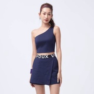 COZEE-抗菌單肩Bra Top-夜海藍