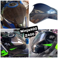 กันรอยถังครอบถัง KAWASAKI Z400 KAWASAKI NINJA400 ผลิตจากวัสดุพลาสติก ABS ลายเคฟล่า