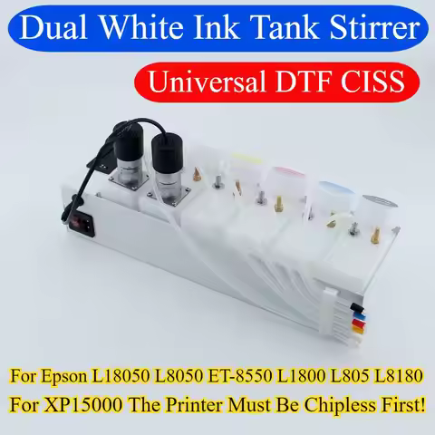 6 Colors DTF Printing Convert System Kit Printer Modify DTF Tool For Epson L18050 L8050 ET-8550 XP15