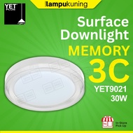 [3C] YETPLUS Memory 3C Surface Downlight 9021 30W Round 3000K/4000K/6500K Modern