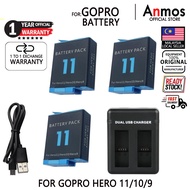 GoPro HERO 11 / HERO 10/HERO 9  GP-905 Black Battery Camera Accessories 100% HIGH Quality Malaysia W