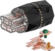 Viborg VF523 Audiophile Power Connector IEC C19 Pure Red Copper 20A Female Power Plug for 8MM Cable 