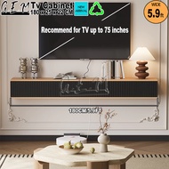 6ft 140/160/180CM 3 Door Tv Cabinet Up to 55/65/75inch Tv - Kabinet Tv - Kabinet Rak Wall Mounted TV