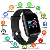 【Midnight store】 116plus Smart Watch Men Women Kids Heart Rate Blood Pressure Monitor 116Plus Waterproof Sport Smartwatch Smart Clock For Android IOS