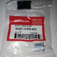 HONDA 90301KWB600 1pc Neck nut 8mm chromeknalpot Blade 110HONDA Supra X 125 F1/ Revo F1/ Original AH