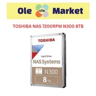 TOSHIBA NAS 7200RPM N300 8TB