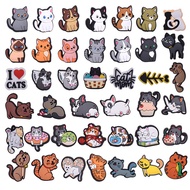Crocs Jibbitz Cat Cartoon Cute Animals DIY Clog Charms Pins for Crocs Shoes Charms