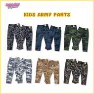 Seluar Askar Budak Lelaki Perempuan Seluar Panjang Kids Army Pants Seluar Askar Budak Unisex Boy Gir