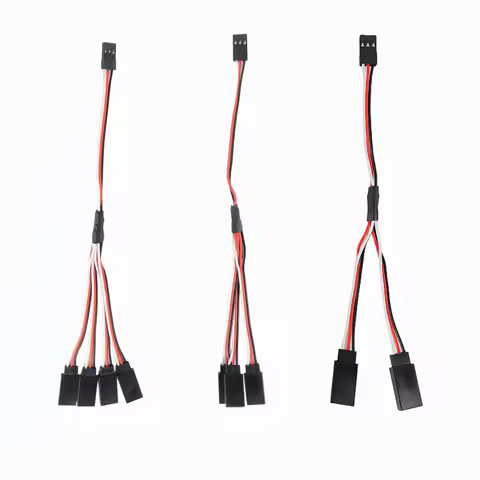 Servo extension cable 20cm long, suitable for model cars/ships/aircraft 1 to 2 Y-line/ 1 to 3 Y-line