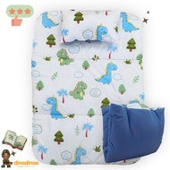 ที่นอนเด็กอนุบาล รุ่น พับง่าย ผ้า DinoSoft คอตตอน 👉คลิปล็อค 85X120x3 cm ที่นอนเด็กไปโรงเรียน DINODIN
