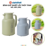 Glass core thermos keeps hot for 12 hours, keeps cold for 24 hours Genuine VIET JAPAN (Code 3981,398
