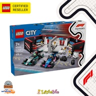 LEGO City F1 Garage & Mercedes-AMG & Alpine Cars 60444