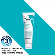 Cerave Acne Foaming Cream Cleanser Acne Remover Cleanser For Face Oily Skin And Acne 150 ML