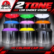 LSR 2 Tone Visor Colour Cap | Helmet Visor Cermin Helmet Tinted Shield