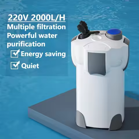 220V 55W 2000L/H Four-layer External Filter Barrel Fish Tank Filter Aquarium Fish Pond For 1.2-1.8m 