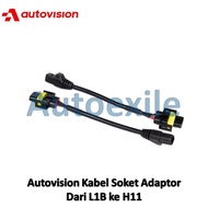 Autovision L1B to H11 Socket Adapter Cable for Lights H11 Bulb H11 Led Headlight