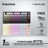 FURYCUBE IP75 / IP-75 Membrane Keyboard 75% Layout Knob RGB Mechanical Feel Keyboard Office & Gaming