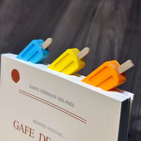 1/4 Pcs Fun ice cream cone book page marker - anti slip bookmark, ice cream cone shaped book cute st