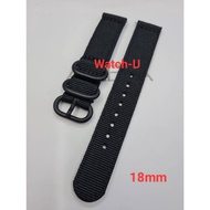 Watch Strap Black Fabric 18mm 20mm 22mm 24mm With Built-In Spring 18mm Watch Strap 20mm Watch Strap 