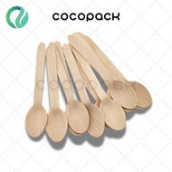 Disposable wooden spoon - 16cm Disposable wooden spoon - (Disposable wooden spoon - birch wood cutle