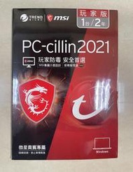 趨勢科技 PC-cillin 2021 玩家版 1PC2年版 全新未拆 可下載2022版使用